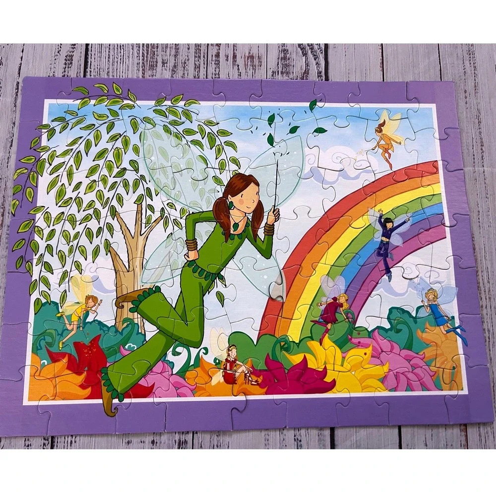 Briarpatch Rainbow Magic 63 Piece Puzzle Fairy Garden Scene